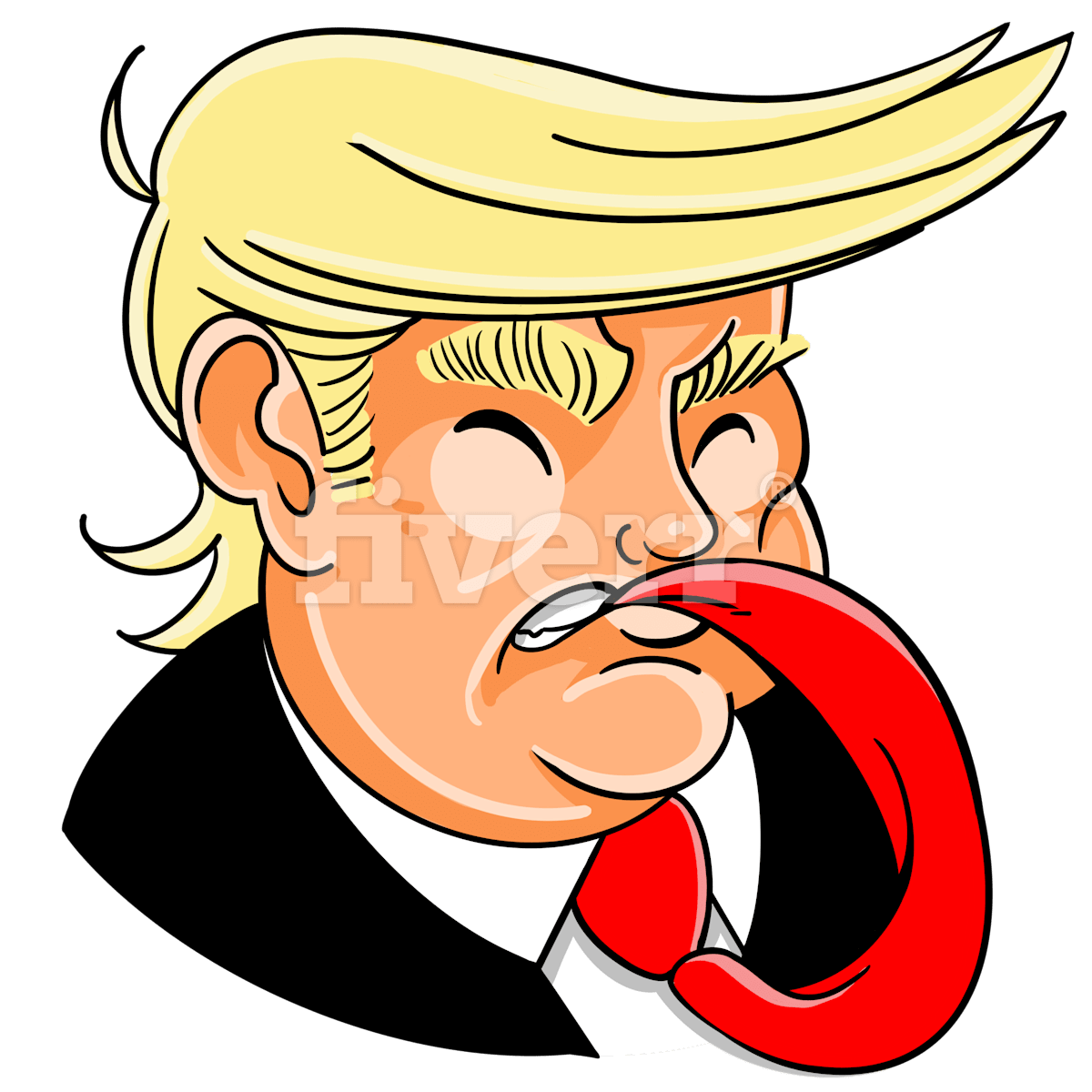 1200x1200 Draw President Donald Trump