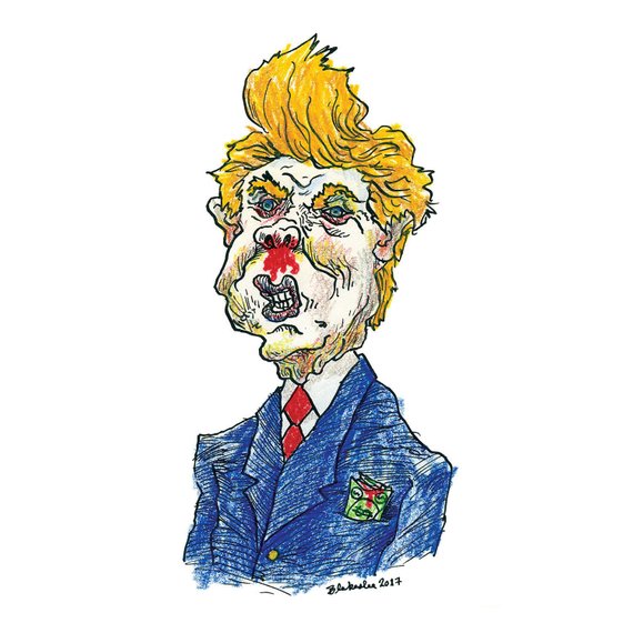 570x570 Smell A Rat Original Drawing Of Donald Trump