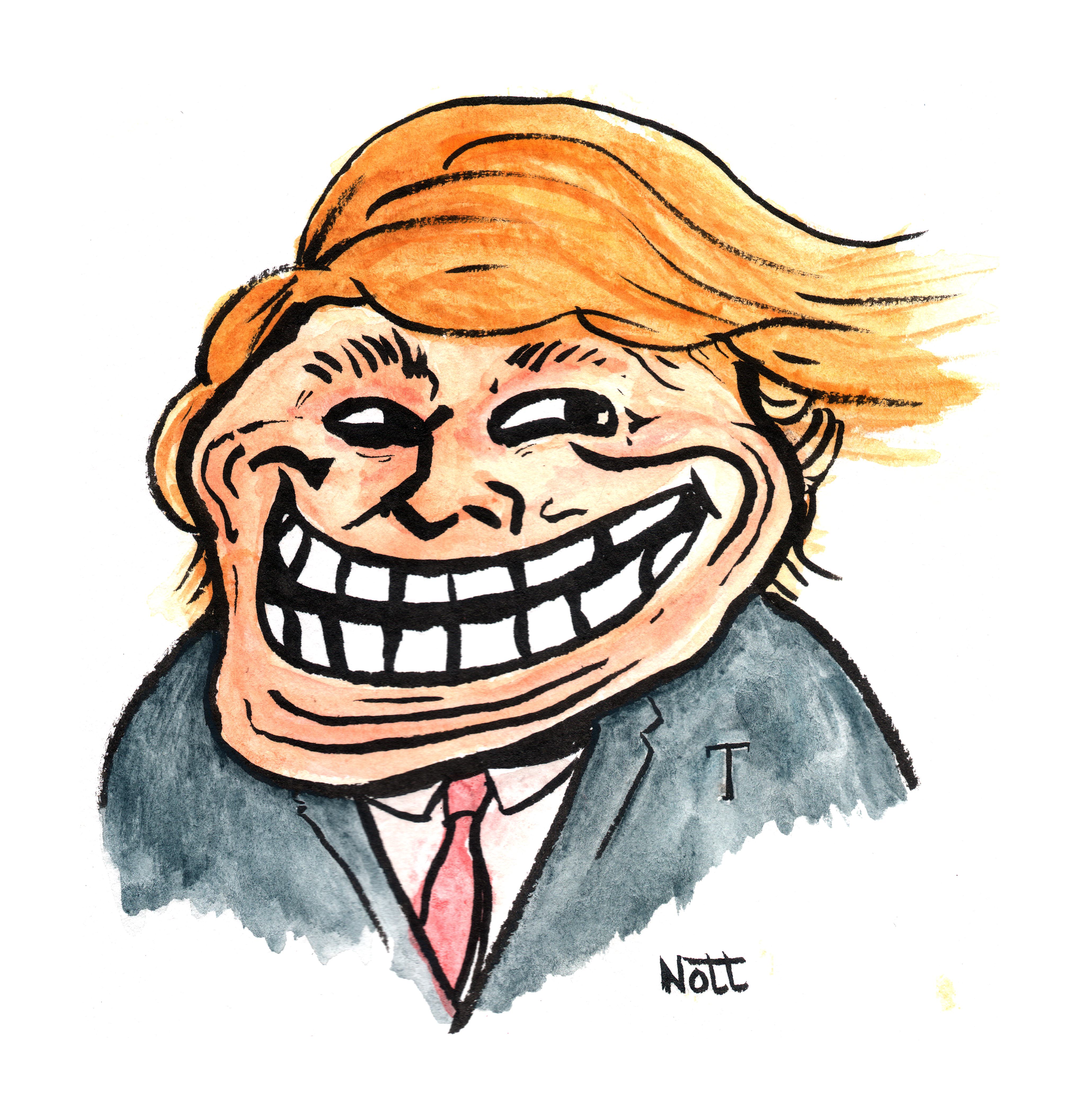 4073x4226 Donald Trump, Troll Face Dan Nott