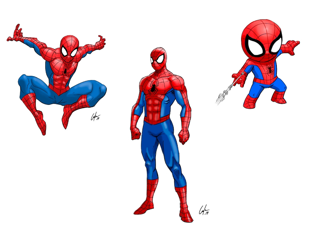 Cartoon Drawing Of Spiderman