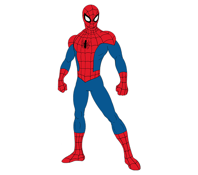 678x600 How To Draw Spiderman Easy Drawing Guides