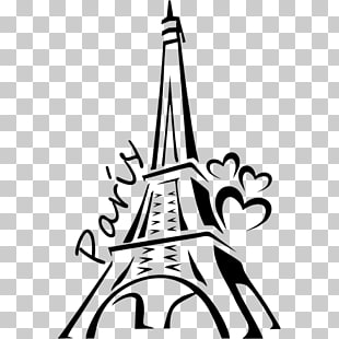 Cartoon Drawing Of The Eiffel Tower