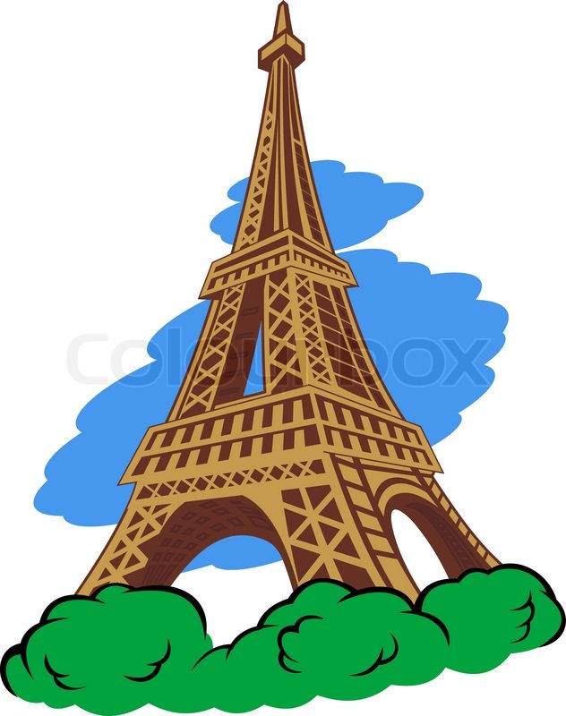 632x800 Eiffel Tower Cartoon
