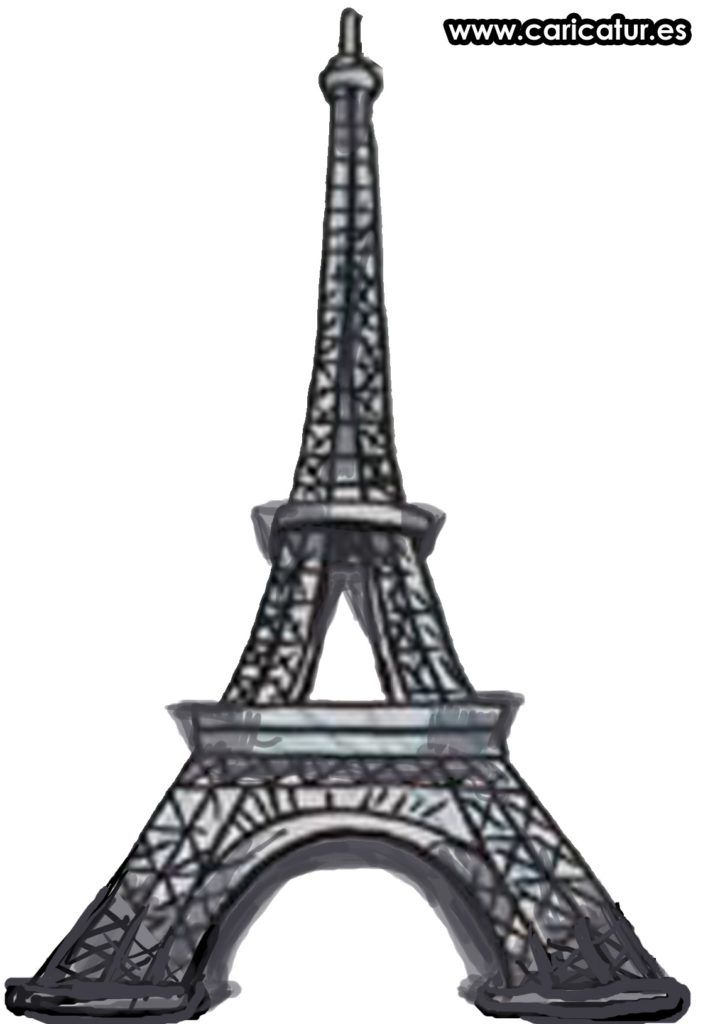 703x1024 Eiffel Tower Cartoon Clipart