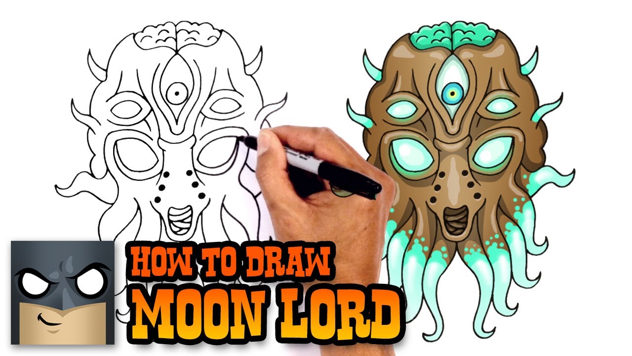 1280x720 How To Draw Moon Lord Terraria