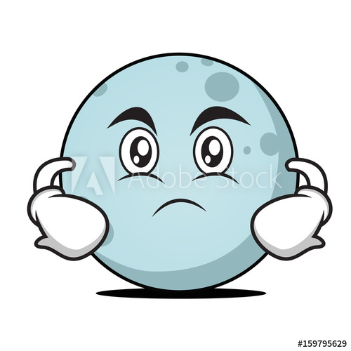 500x500 Serious Face Moon Cartoon Character