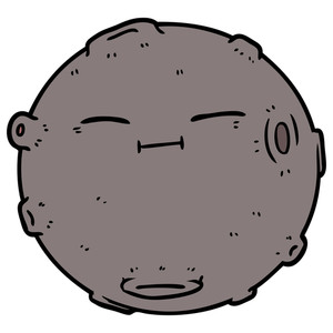 300x300 Cartoon Moon Royalty Free Vectors