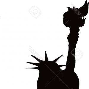 300x300 statue of liberty cartoon drawing funny statue liberty vector