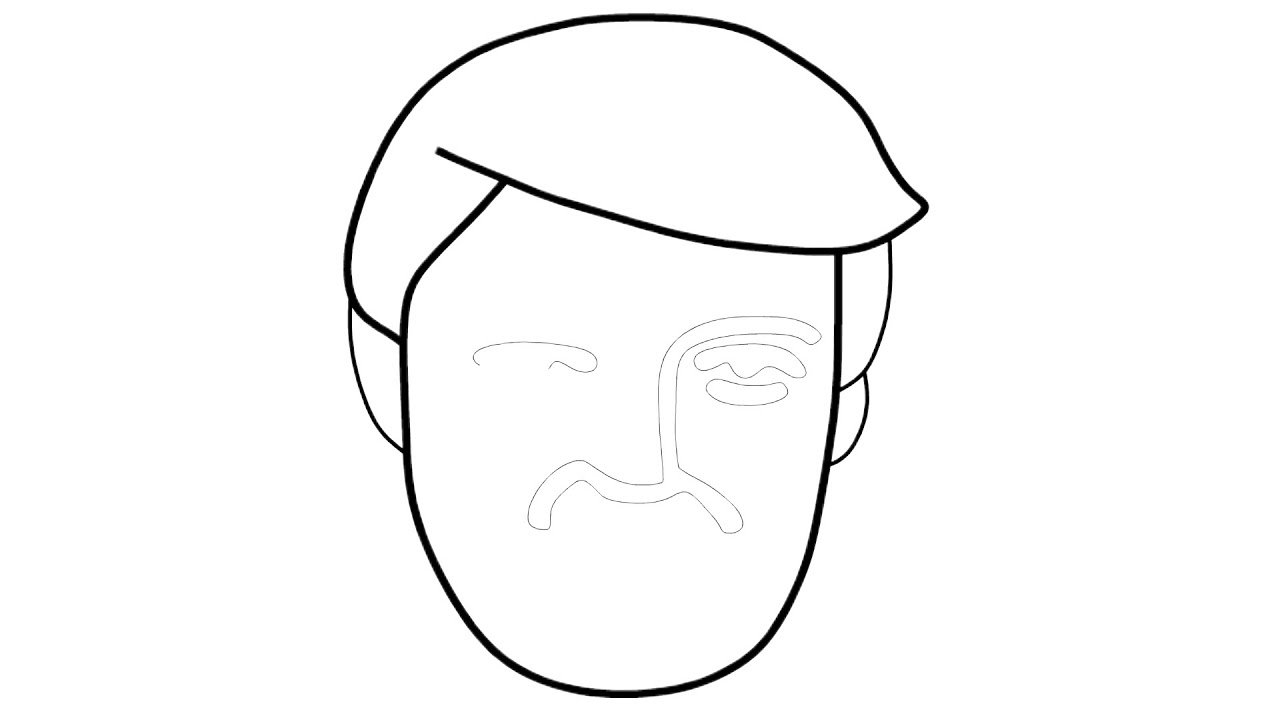 1280x720 How To Draw Donald Trump Face Easy Art Drawing For Kidstdkt