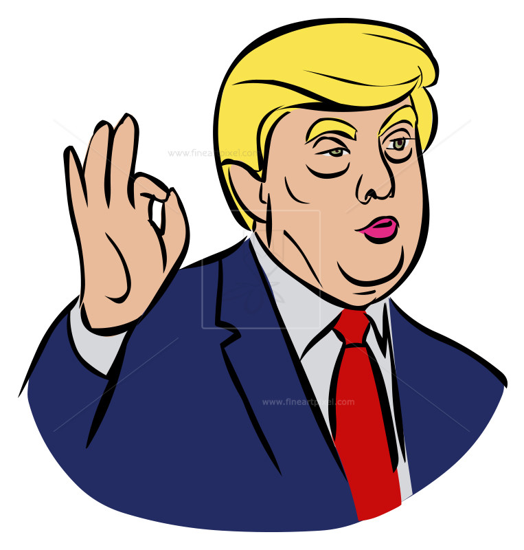 763x800 Trump Drawing Free Vectors, Illustrations, Graphics, Clipart, Png