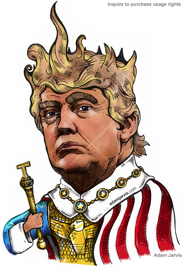600x883 Trump Drawing Vectorvault