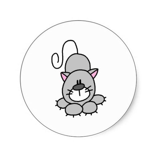 512x512 Stick Figure Cat Stickers From Children Drawing