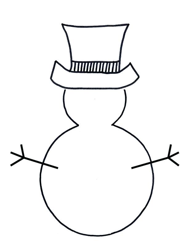 618x800 Drawing A Snowman Cartoon Outline Template Literals Polyfill