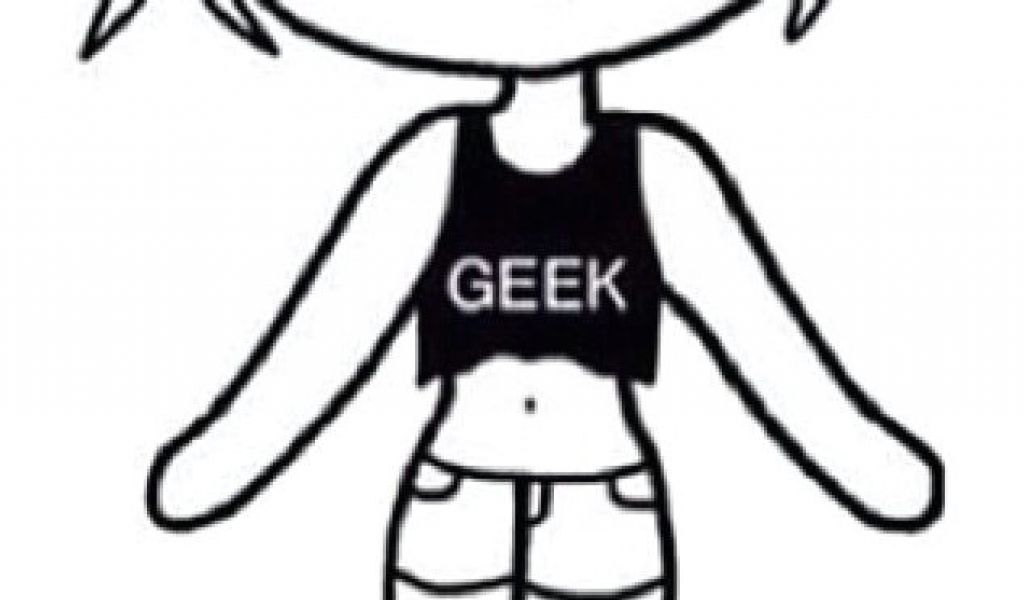 1024x600 Drawing Templates Tumblr Geek Girl Template Chibi Troller Us