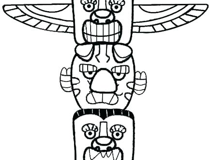 440x330 Totem Pole Drawing Templates