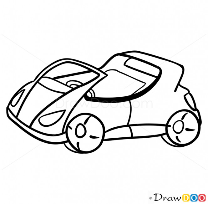 665x652 How To Draw A Sports Car How To Draw Sport Car Cartoon Cars Draw