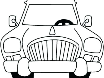 440x330 Cars Cartoon Coloring Pages Police Car