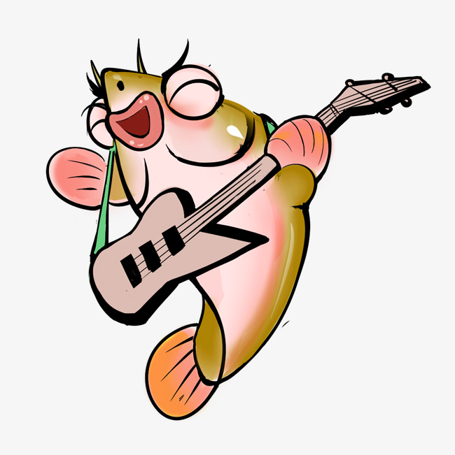 650x651 Cute Hand Drawn Fish Cartoon Food Image Image