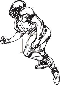 213x300 A Colorful Cartoon Of A Football Player In Full Gear