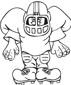 236x283 Cartoon Clipart Of A Black And White Happy Football Player Boy