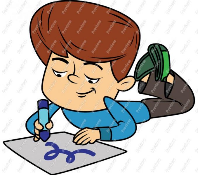 678x600 Cartoon Kids Coloring Kids Cartoon Drawing