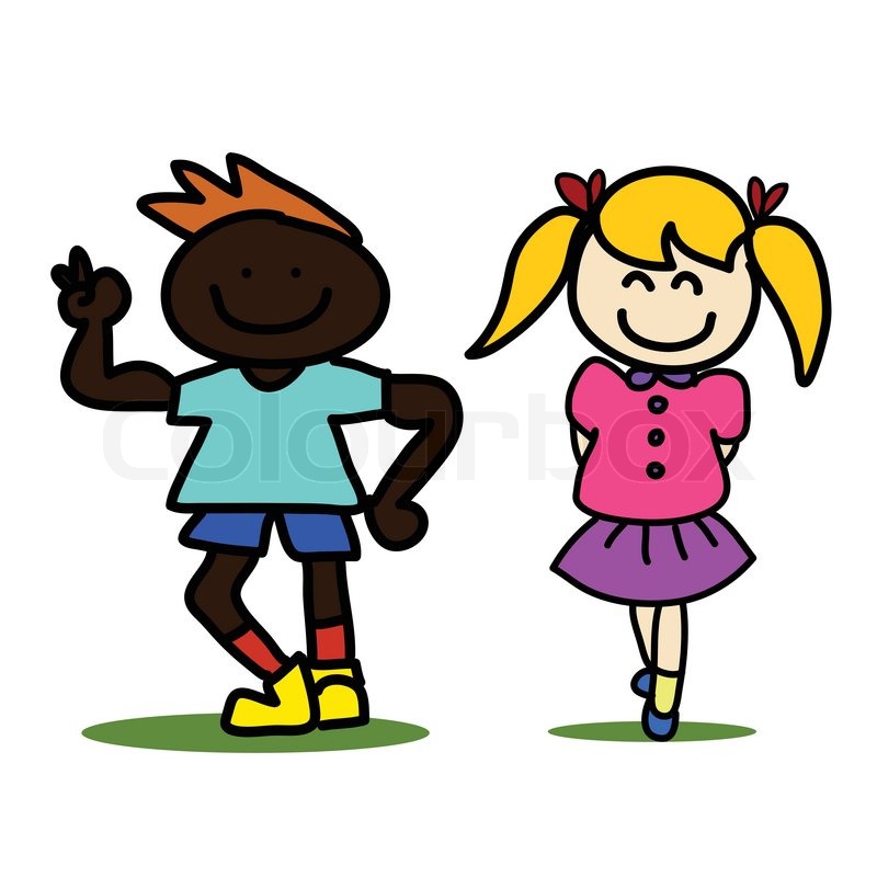 800x800 Hand Drawing Cartoon Kids Stock Vector Colourbox