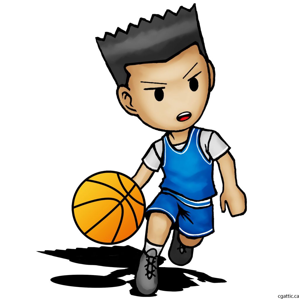 1024x1024 Hurry Cartoon Pictures Of Basketball Player Drawing In Steps