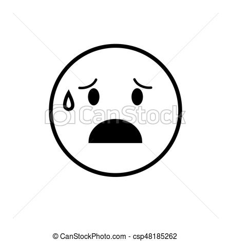 450x470 Cartoon Face Cry Tears People Emotion Icon Vector Clip Art