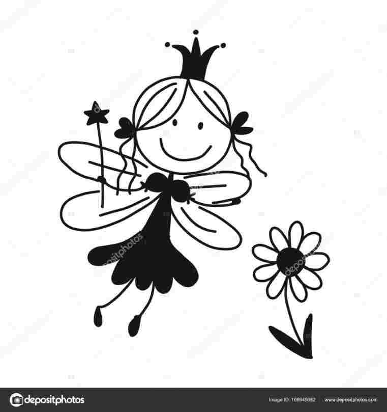 761x809 Draw A Cute Cartoon Fairy Kawaii Chibi From Letter Uku Easy