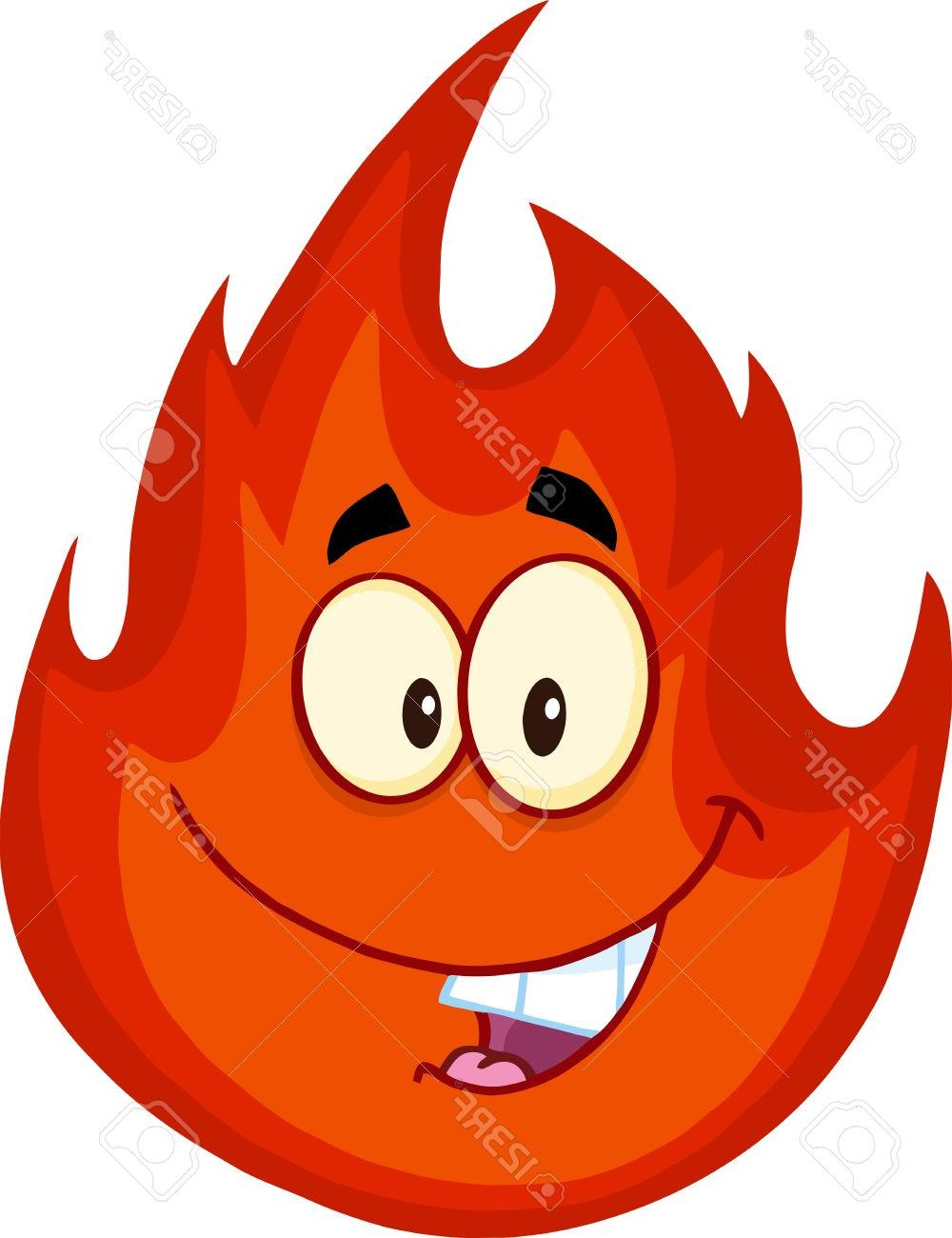 1000x1300 Hd Happy Cartoon On Fire Vector Drawing Free Vector Art, Images