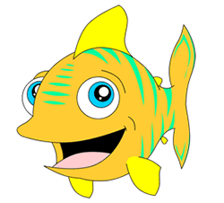 250x226 Cartoon Fish Step