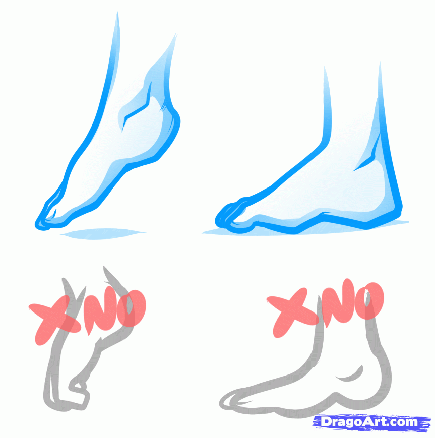 863x869 How To Draw Anime Feet, Draw Feet, Step