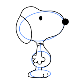 260x260 How To Draw Snoopy From Peanuts