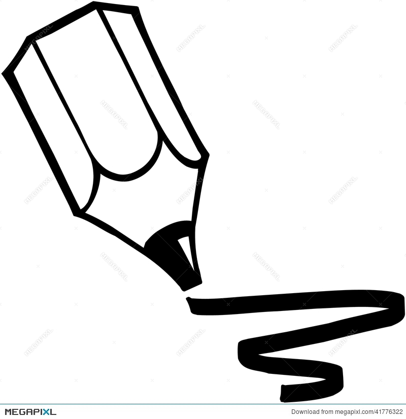 800x826 Pencil Drawing Cartoon Vector Clipart Illustration