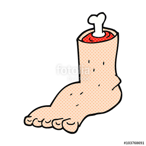 500x500 Cartoon Severed Foot Stock Image And Royalty Free Vector