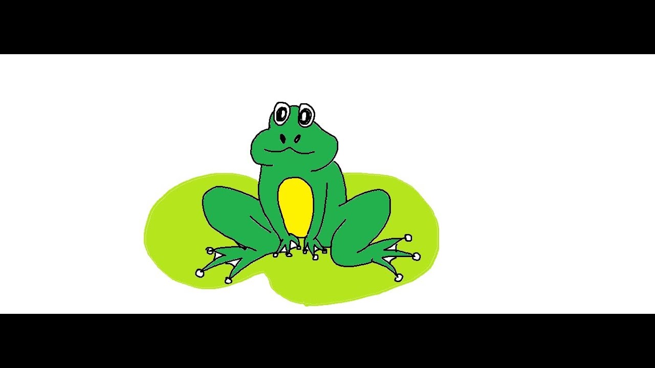 1280x720 Easy Kids Drawing Lessons How To Draw A Cartoon Frog For Kids