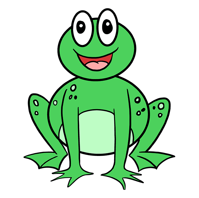 680x678 How To Draw A Frog Really Easy Drawing Tutorial Easy Drawing