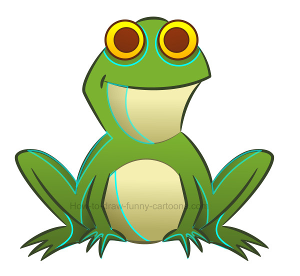 600x552 How To Draw A Frog Clip Art