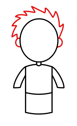 250x407 Drawing A Cartoon Boy