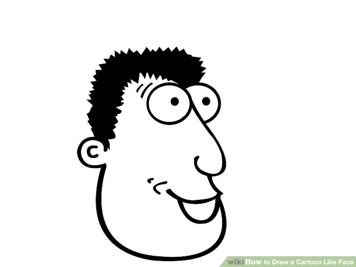 728x546 How To Draw A Cartoon Like Face Steps