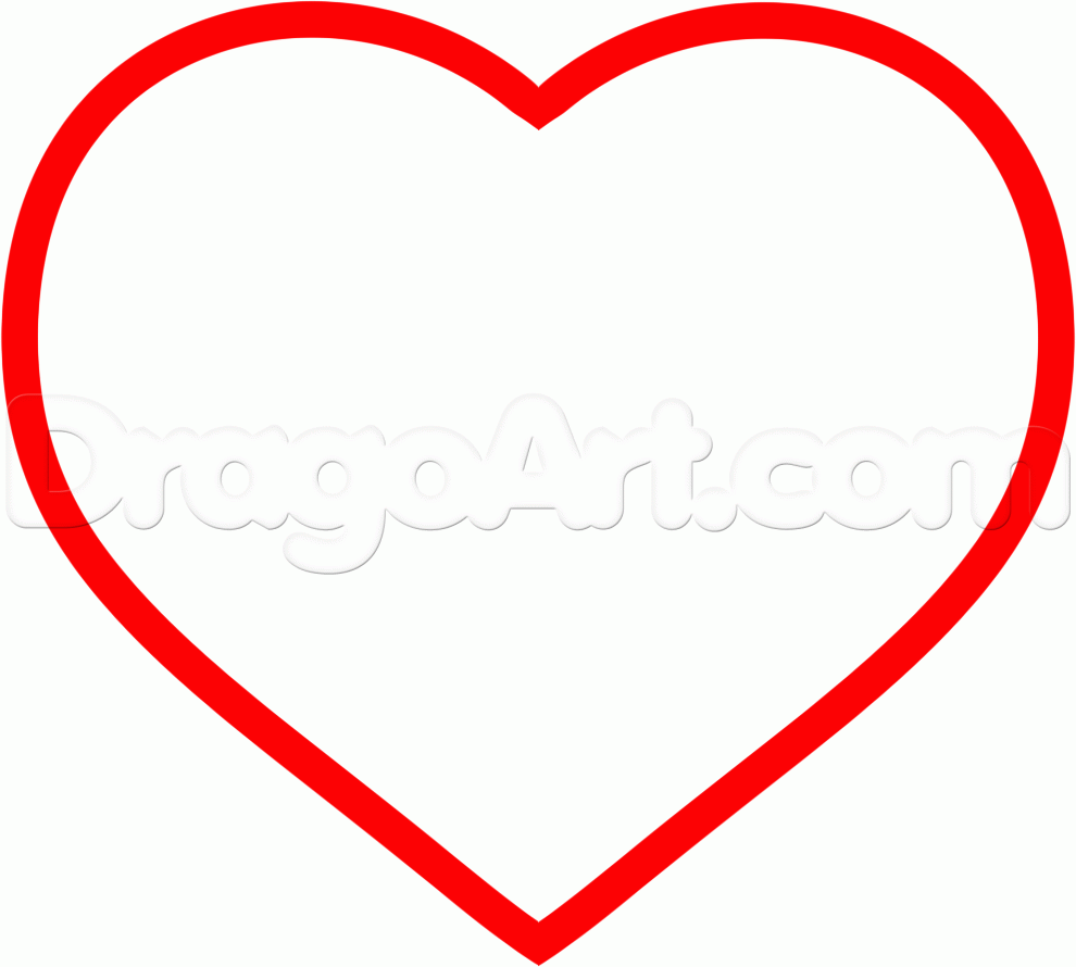 990x890 How To Draw A Spongebob Heart, Step