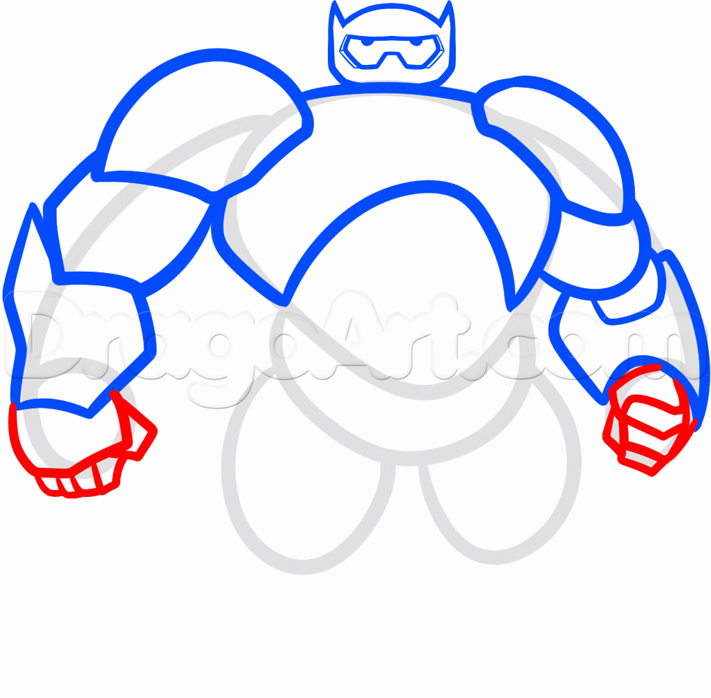 1028x1010 How To Draw Baymax From Big Hero Step