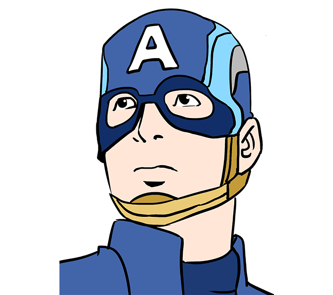 678x600 How To Draw Captain America In A Few Easy Steps Easy Drawing Guides