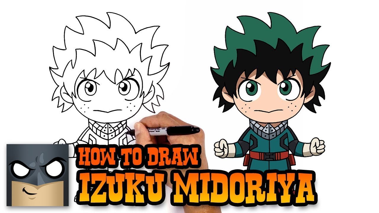 1280x720 how to draw izuku midoriya my hero academia