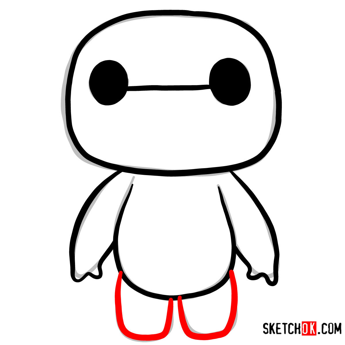 1200x1200 How To Draw Baymax Chibi Big Hero