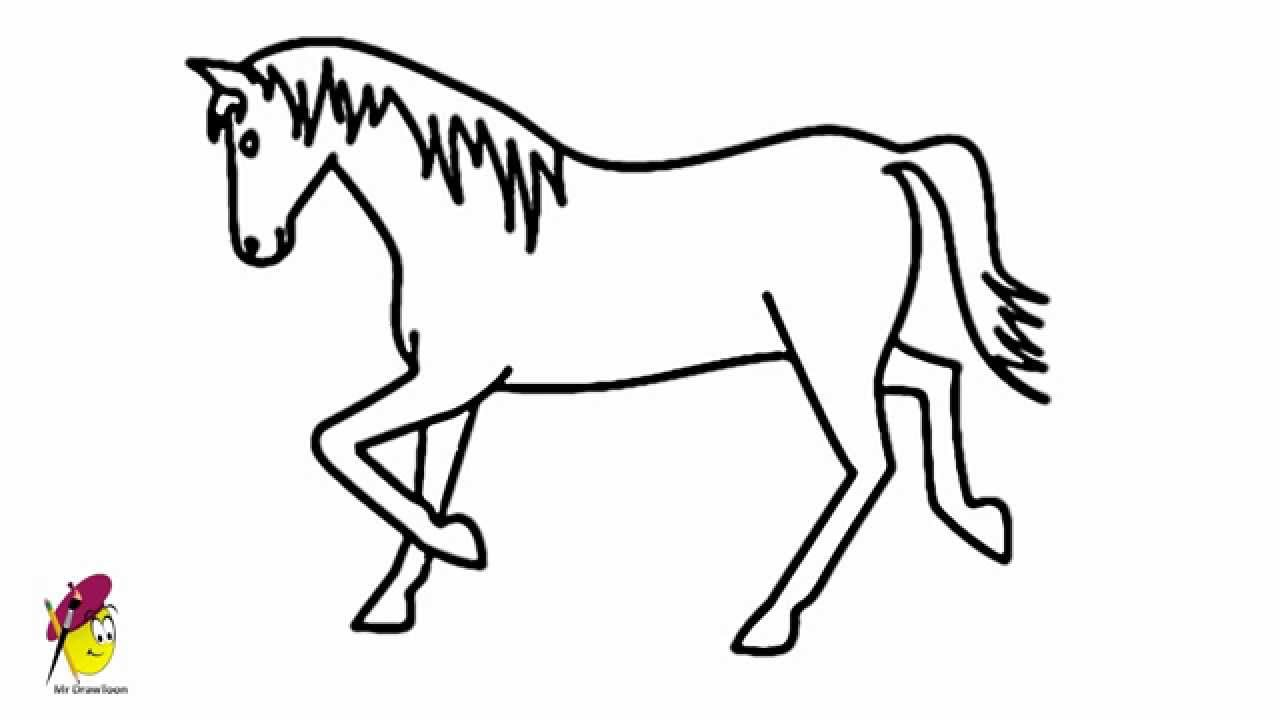 1280x720 Cartoon Horse Drawings Clip Art