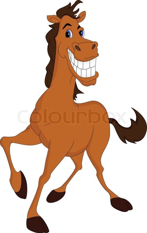 505x800 Funny Horse Cartoon Vector Colourbox Kids In Horse