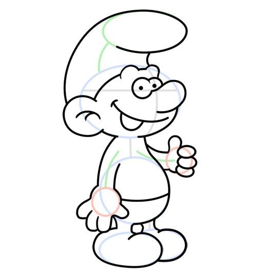 540x540 smurf picture cartoon drawing lesson