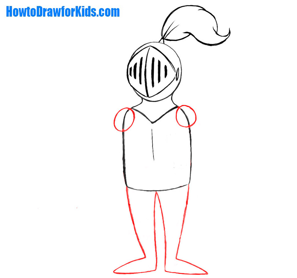 959x899 How To Draw A Knight For Kids How To Draw For Kids