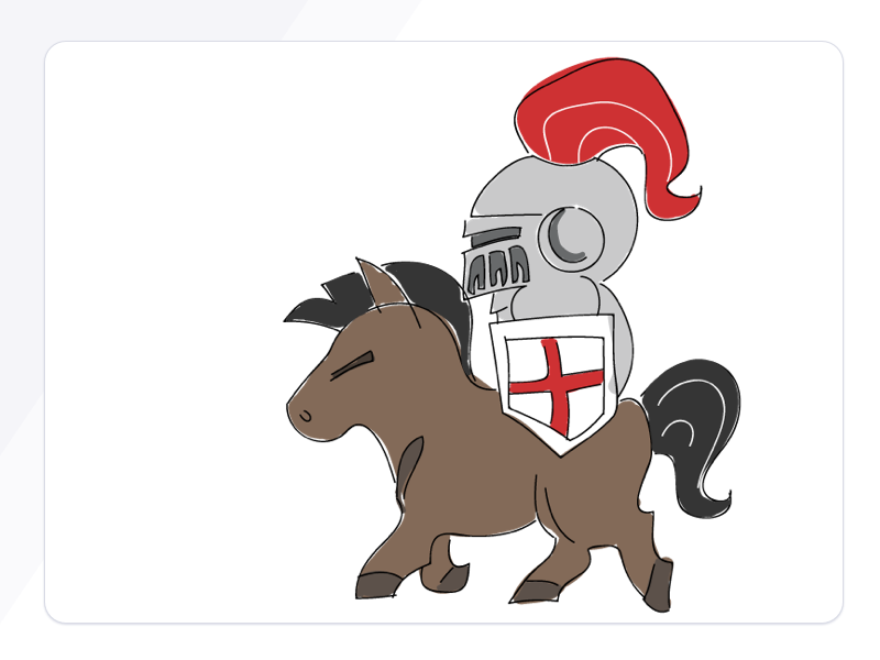 800x600 St George's Day Knight And Horse Drawing